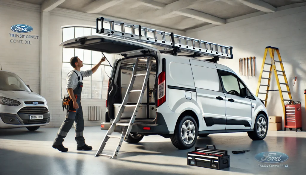 Ford Transit Connect XL Drop Down Ladder Rack Install Service